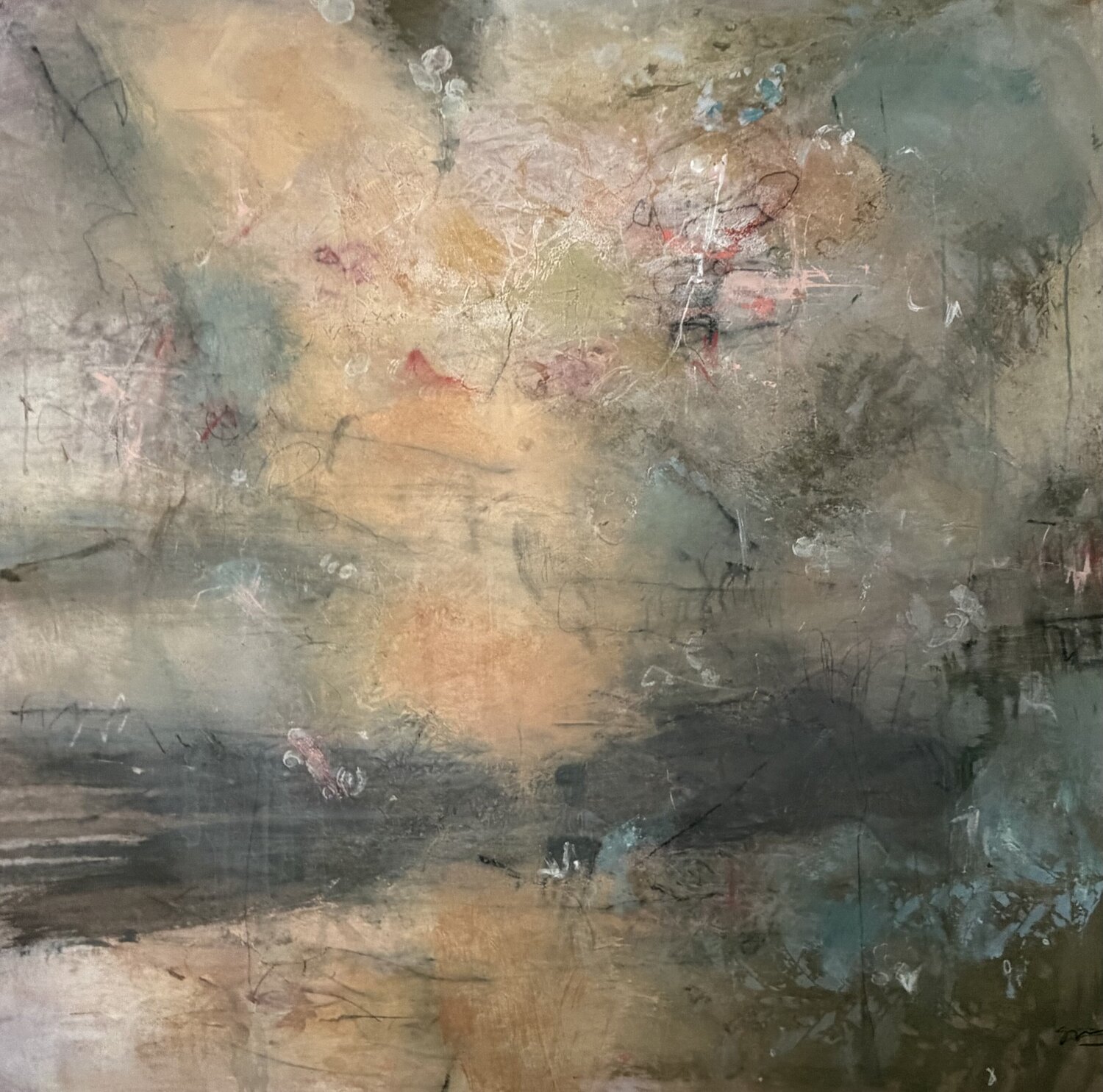 "Looking Down to See Up" Stephanie Visser Original painting for sale
