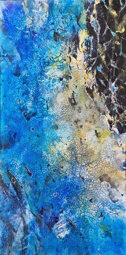 SC_211_I Like The Blue by Martina Hartusch, Painting for Sale on Select