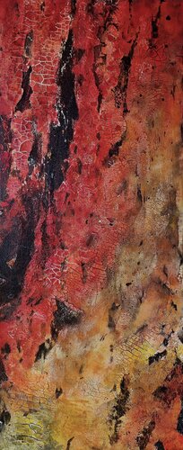 SC_215_"burning_III" by Martina Hartusch, Painting for Sale on Select