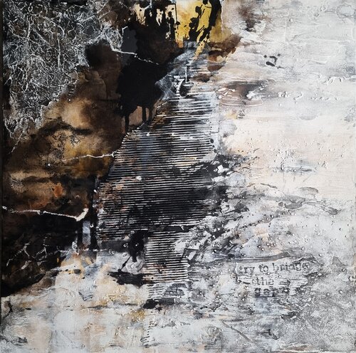 SC 230_try to bridge the gap by Martina Hartusch, Painting for Sale on Select