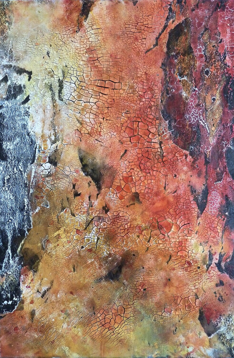 SC_214_"burning_II" Martina Hartusch Original painting for sale