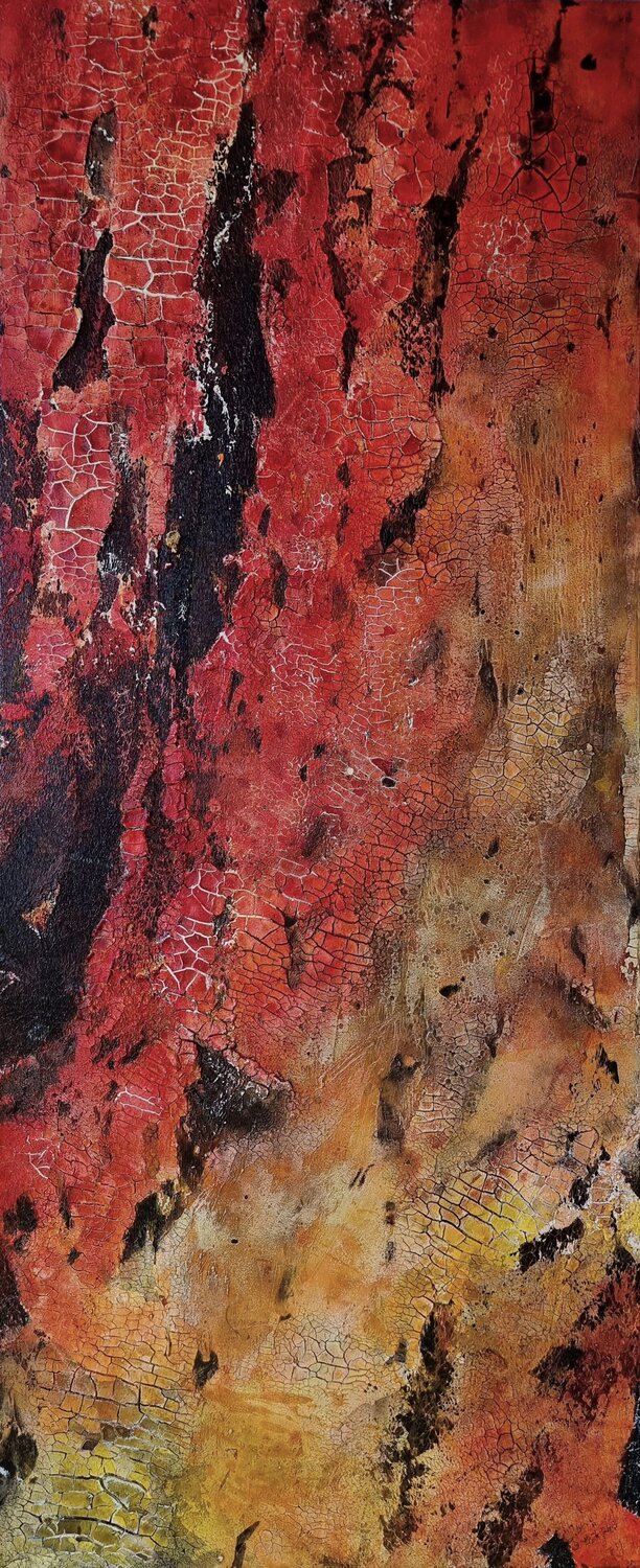 SC_215_"burning_III" Martina Hartusch Original painting for sale