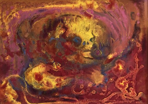 "Feuerdrache" by Mo Güttinger, Painting for Sale on Select