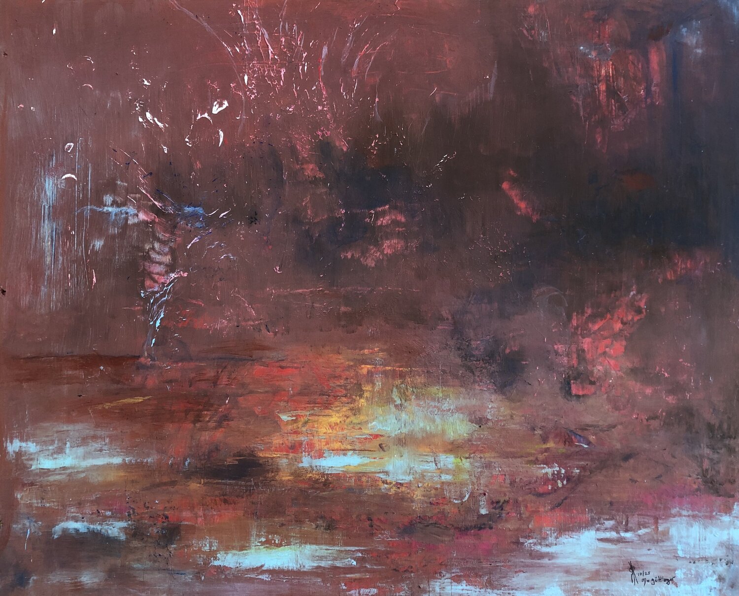 Patina Mo Güttinger Original painting for sale