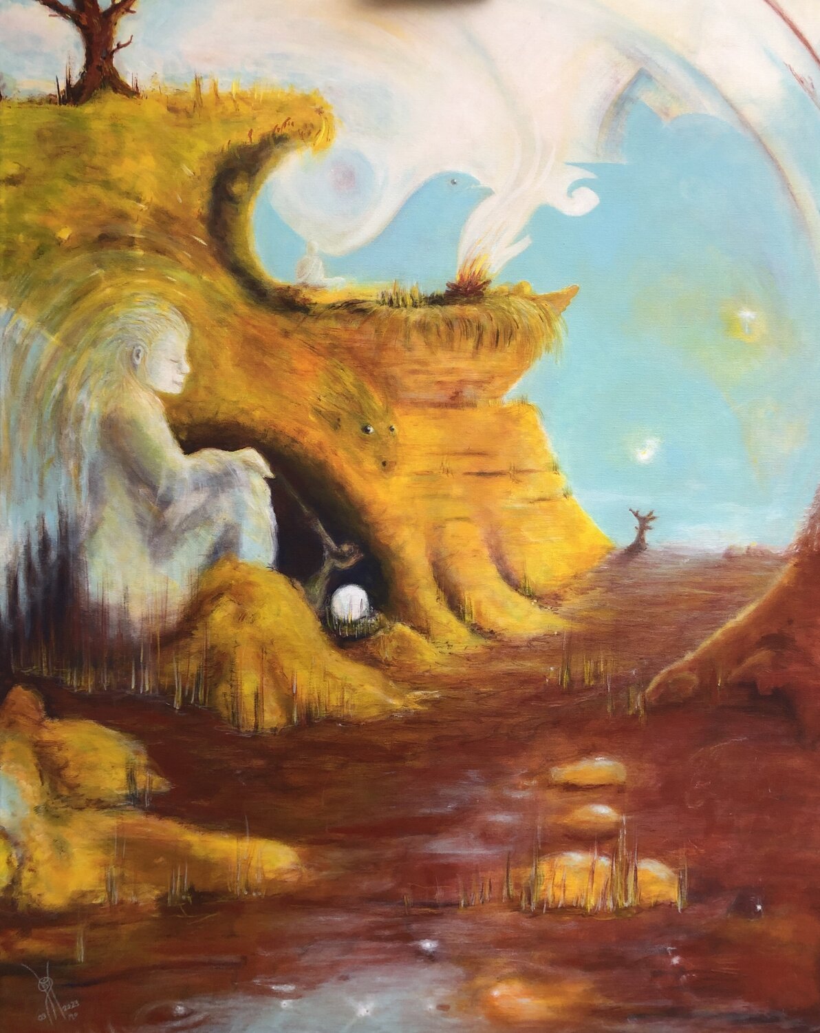 Durchgang Mo Güttinger Original painting for sale