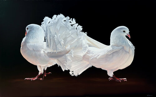 Each Other by Laurence Saunois, Painting for Sale on Select