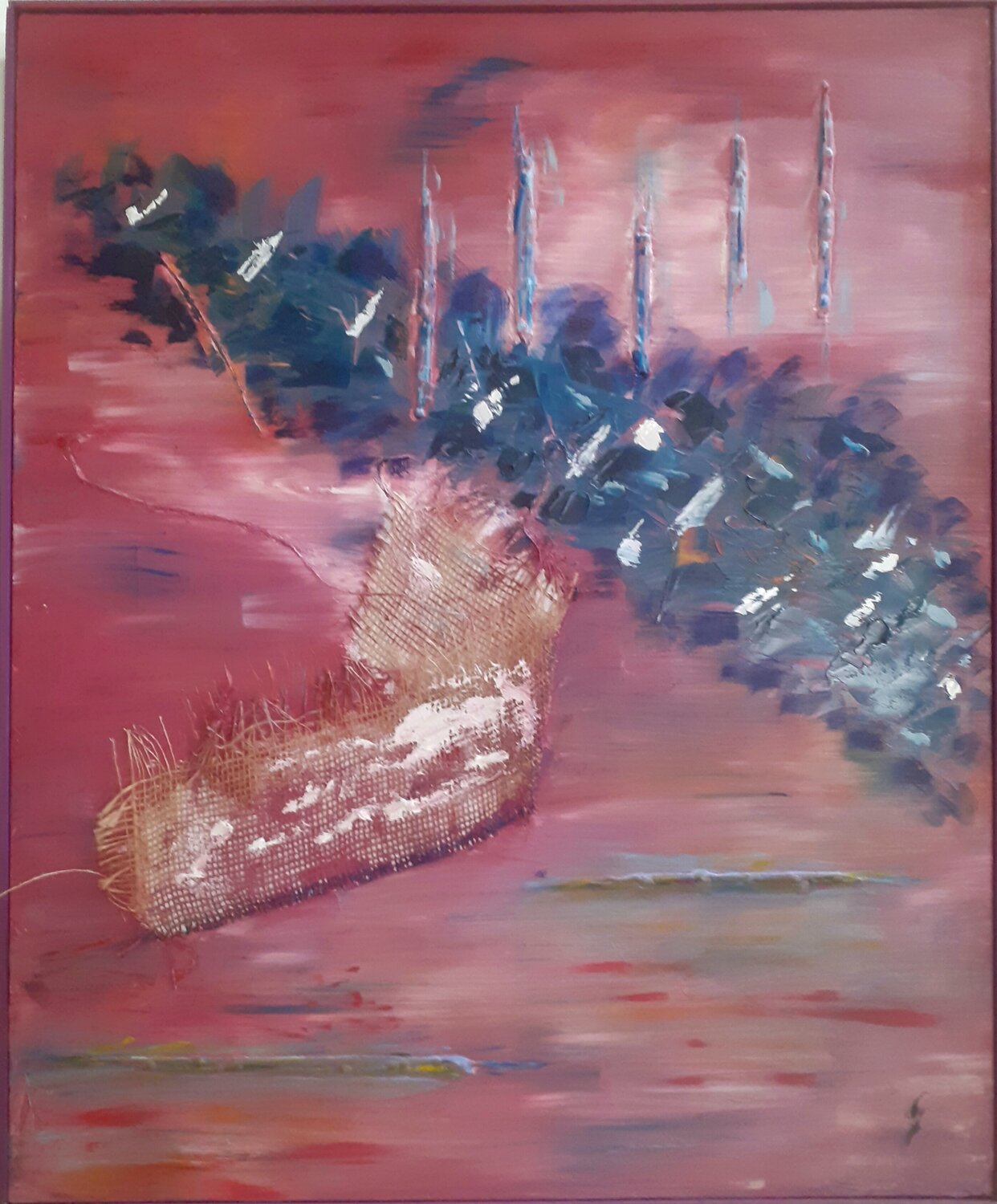 abstraction N°29 Denise Fourier Original painting for sale