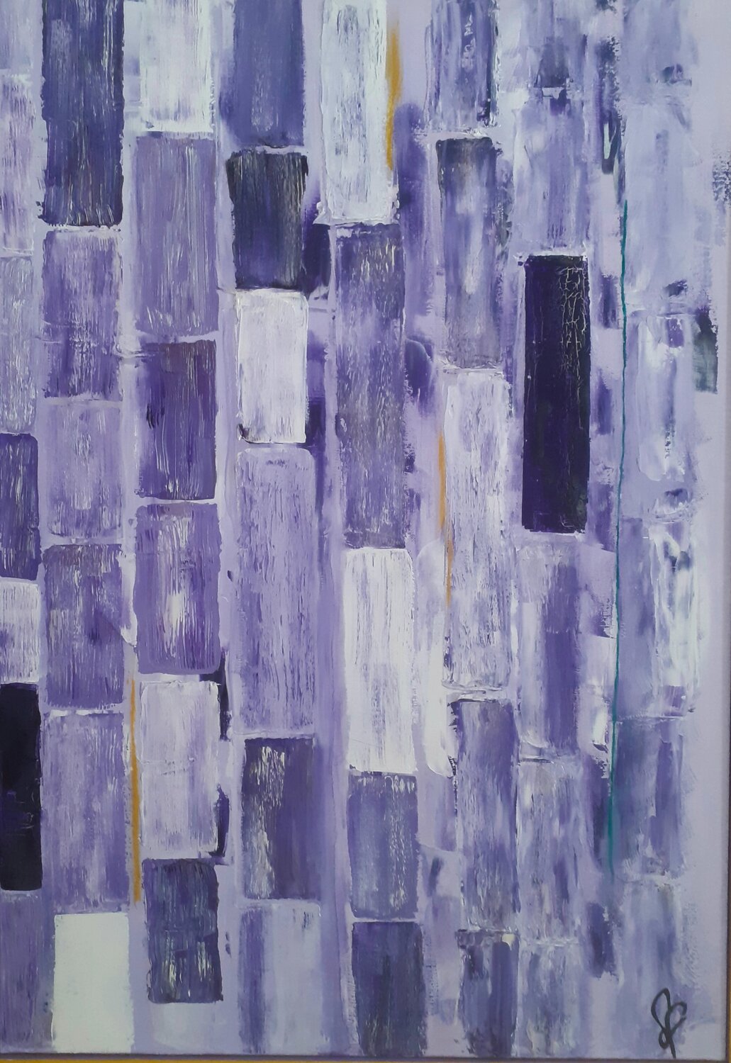 Abstraction N) 42 Denise Fourier Original painting for sale