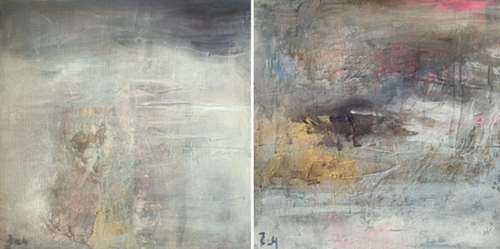 SCHNEE UND EIS  SET by Barbara Schauß, Painting for Sale on Select
