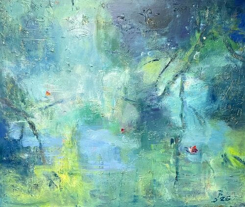 SUSHI GARDEN, Außengemälde by Barbara Schauß, Painting for Sale on Select
