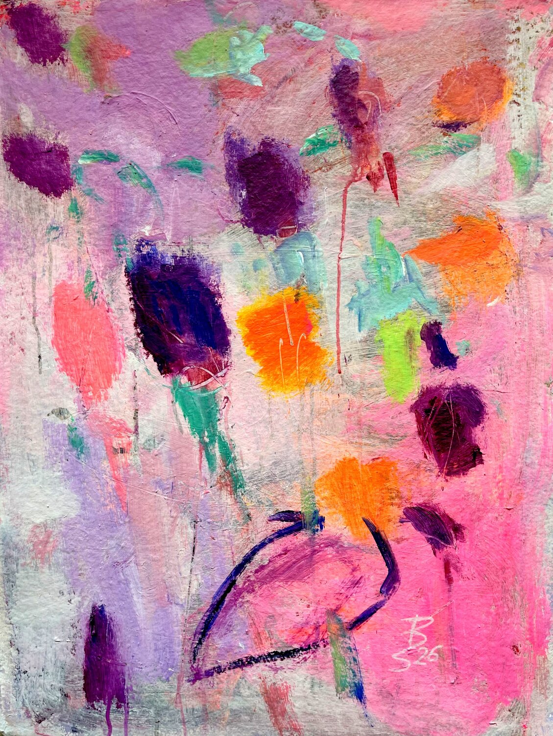 FLOWER POP Barbara Schauß Original painting for sale