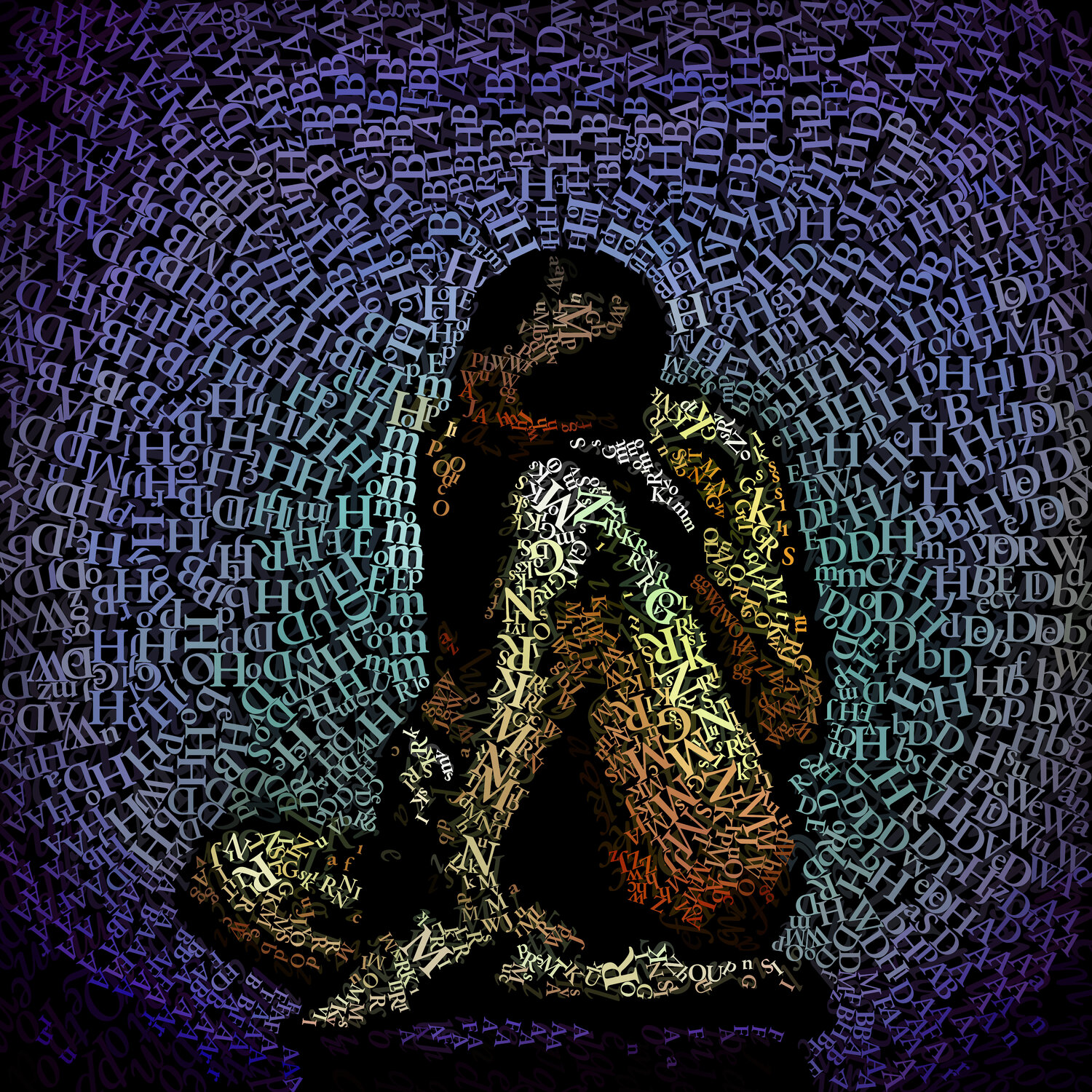 WORDS 004 Christian Z Original painting for sale