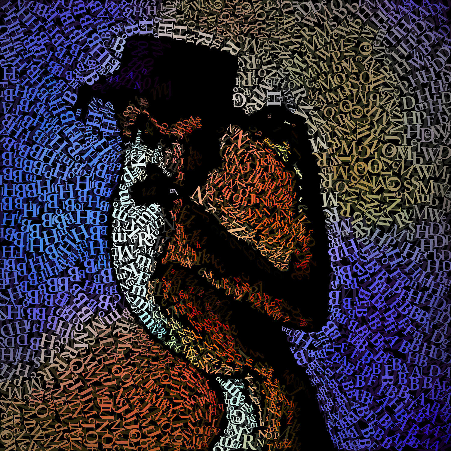 WORDS 015 Christian Z Original painting for sale
