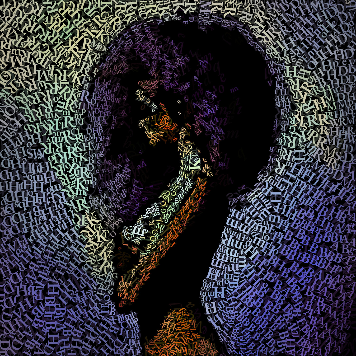 WORDS 019 Christian Z Original painting for sale