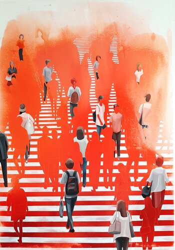 The silhouette of your authentic self by Martta García Ramo, Painting for Sale on Select