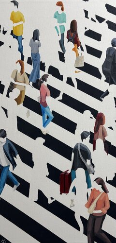 En la línea by Martta García Ramo, Painting for Sale on Select