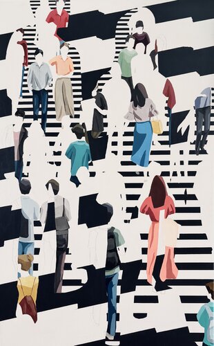 The Noise of Connection by Martta García Ramo, Painting for Sale on Select