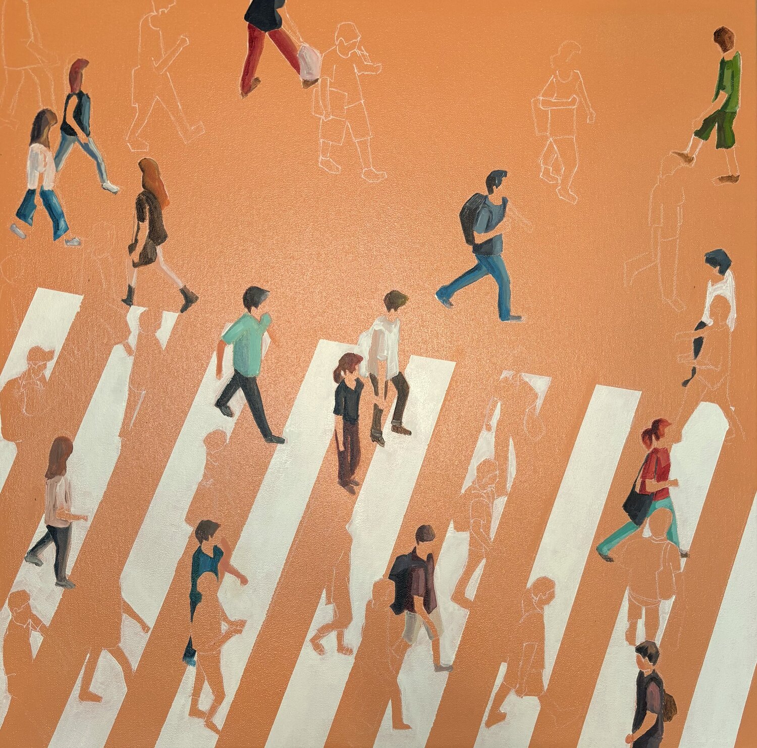 We are Coloful Martta García Ramo Original painting for sale