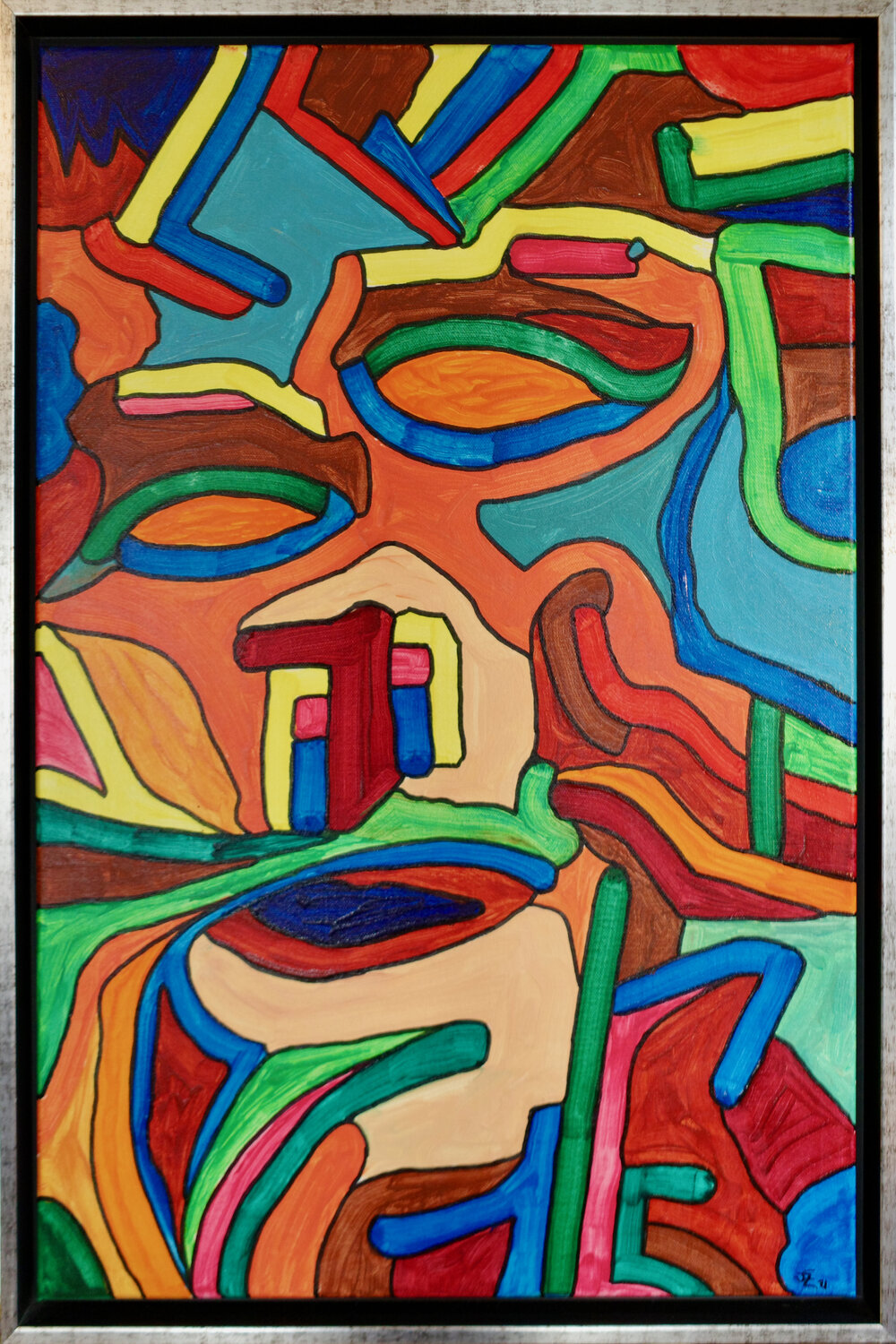 the mankind face Steffen Zehrfeld Original painting for sale
