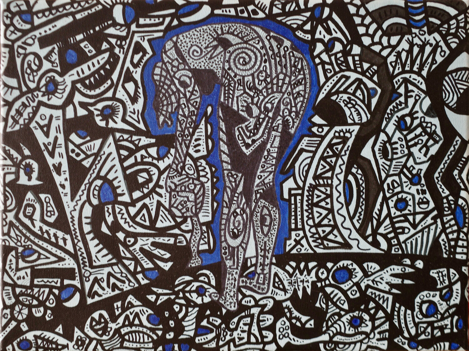 Blau / Phase 1 Steffen Zehrfeld Original painting for sale