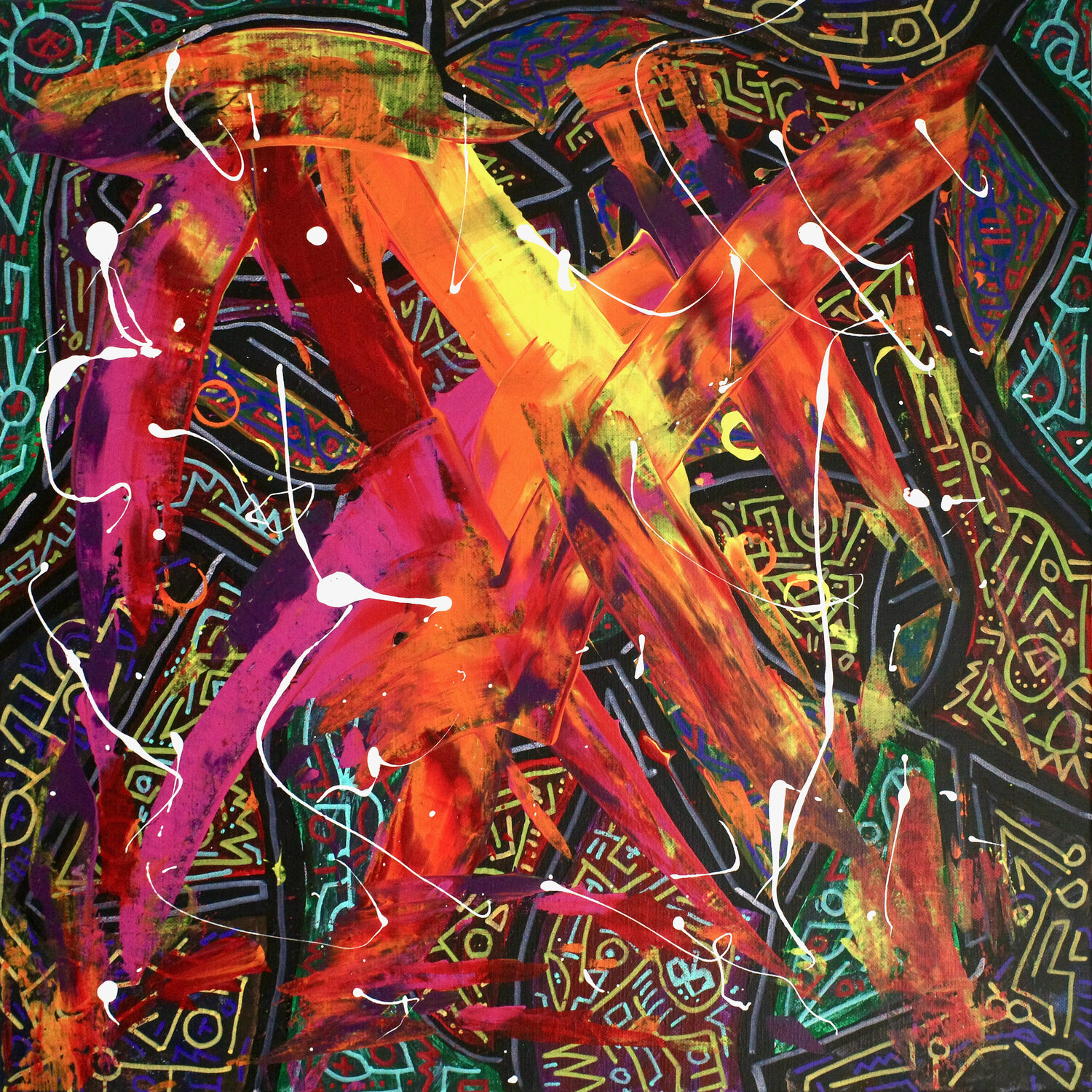 Bindung zu Verbindung Steffen Zehrfeld Original painting for sale