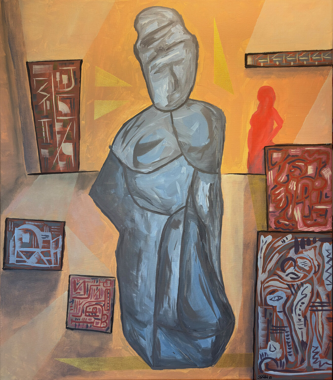 the floating my Steffen Zehrfeld Original painting for sale