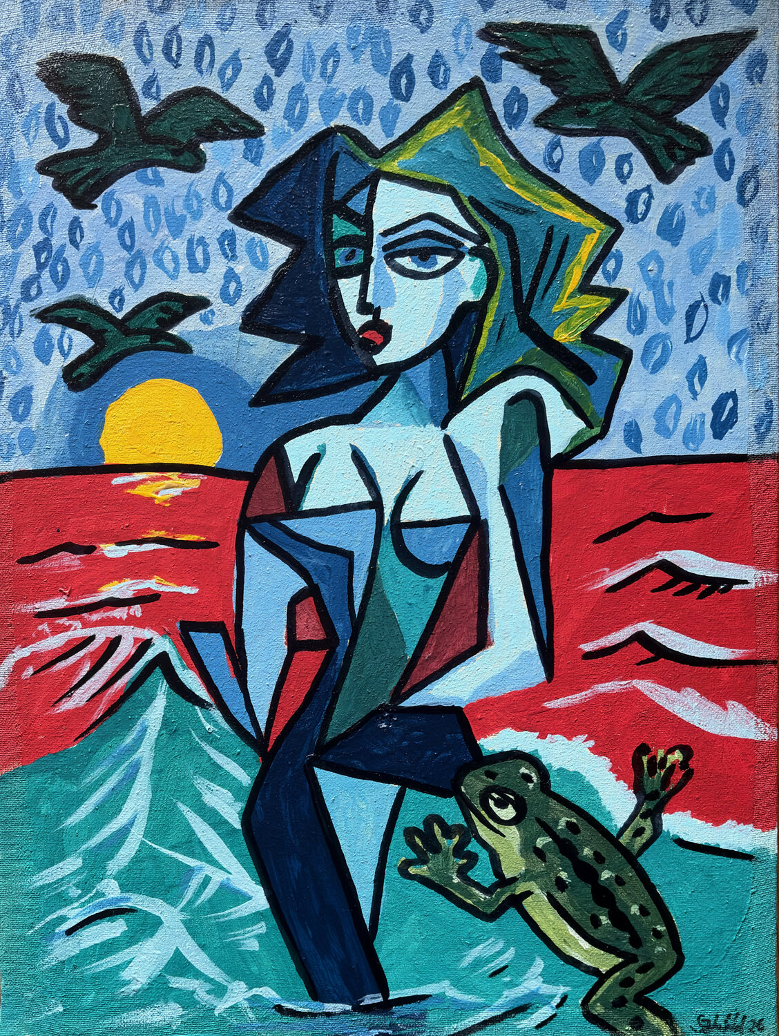 Facetten der Abwesenheit Steffen Zehrfeld Original painting for sale