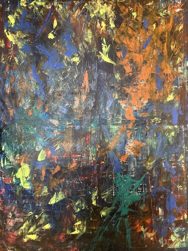 Flammae Cordis Mei by Antoine Junior Alves, Painting for Sale on Select