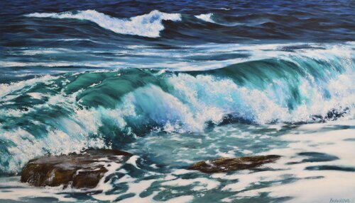 Breath of the Ocean by Iryna Buivolova, Painting for Sale on Select