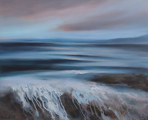 The Quiet of the Surf by Iryna Buivolova, Painting for Sale on Select