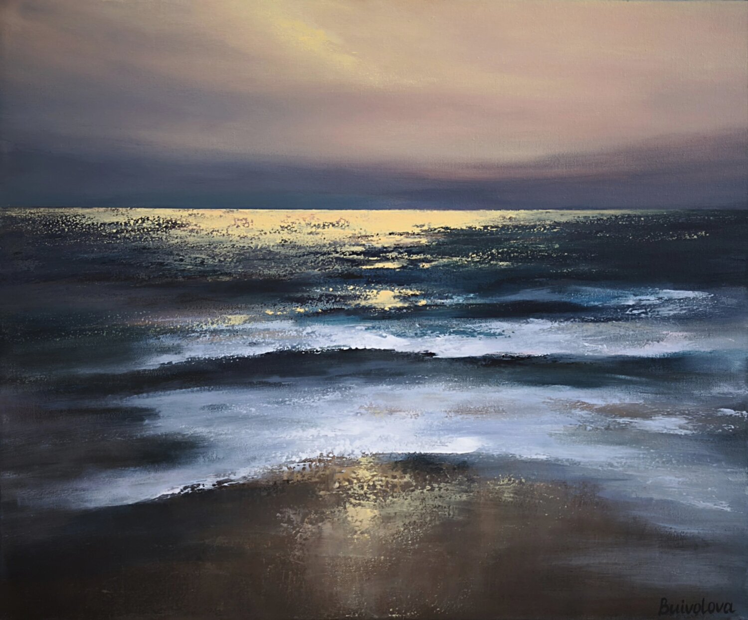 The Gold of the Fading Day Iryna Buivolova Original painting for sale