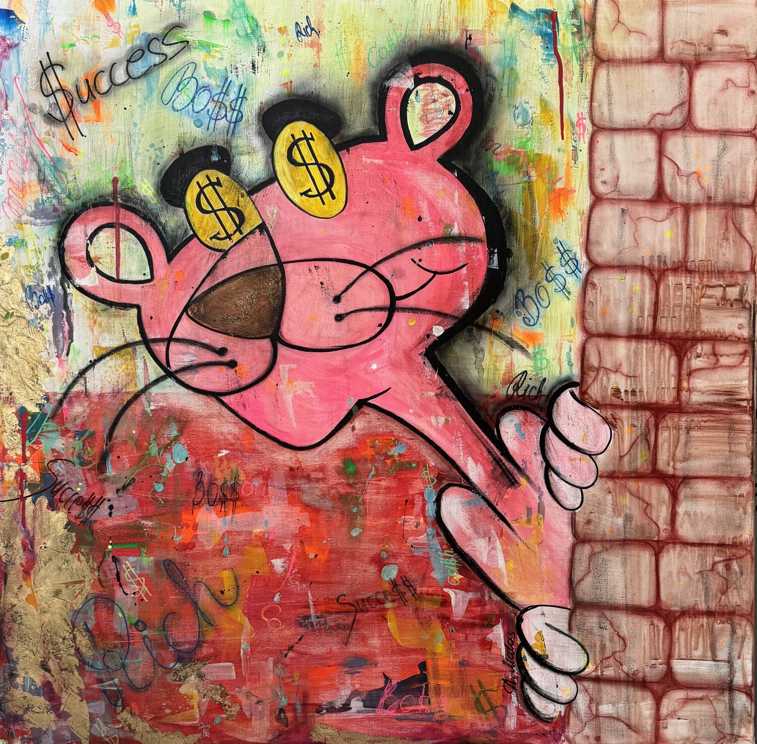 Panthera Luxe Anastasia Matas Original painting for sale