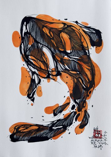 NISHIKI_GOI　Gingakohaku（銀楽紅白） by Tomoe Koei, Painting for Sale on Select