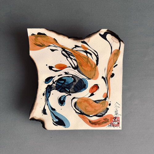 NISHIKI_GOI: Three Philosophies by Tomoe Koei, Painting for Sale on Select