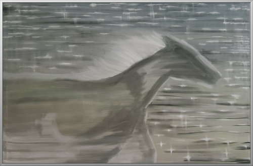White Horse in the Mist by Aisylu Burangulova, Painting for Sale on Select