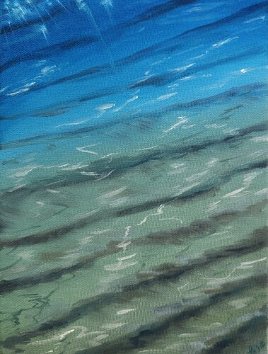 Clear depths by Aisylu Burangulova, Painting for Sale on Select