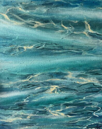 Sea of Reflections by Aisylu Burangulova, Painting for Sale on Select