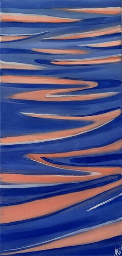 Lines of the ocean by Aisylu Burangulova, Painting for Sale on Select