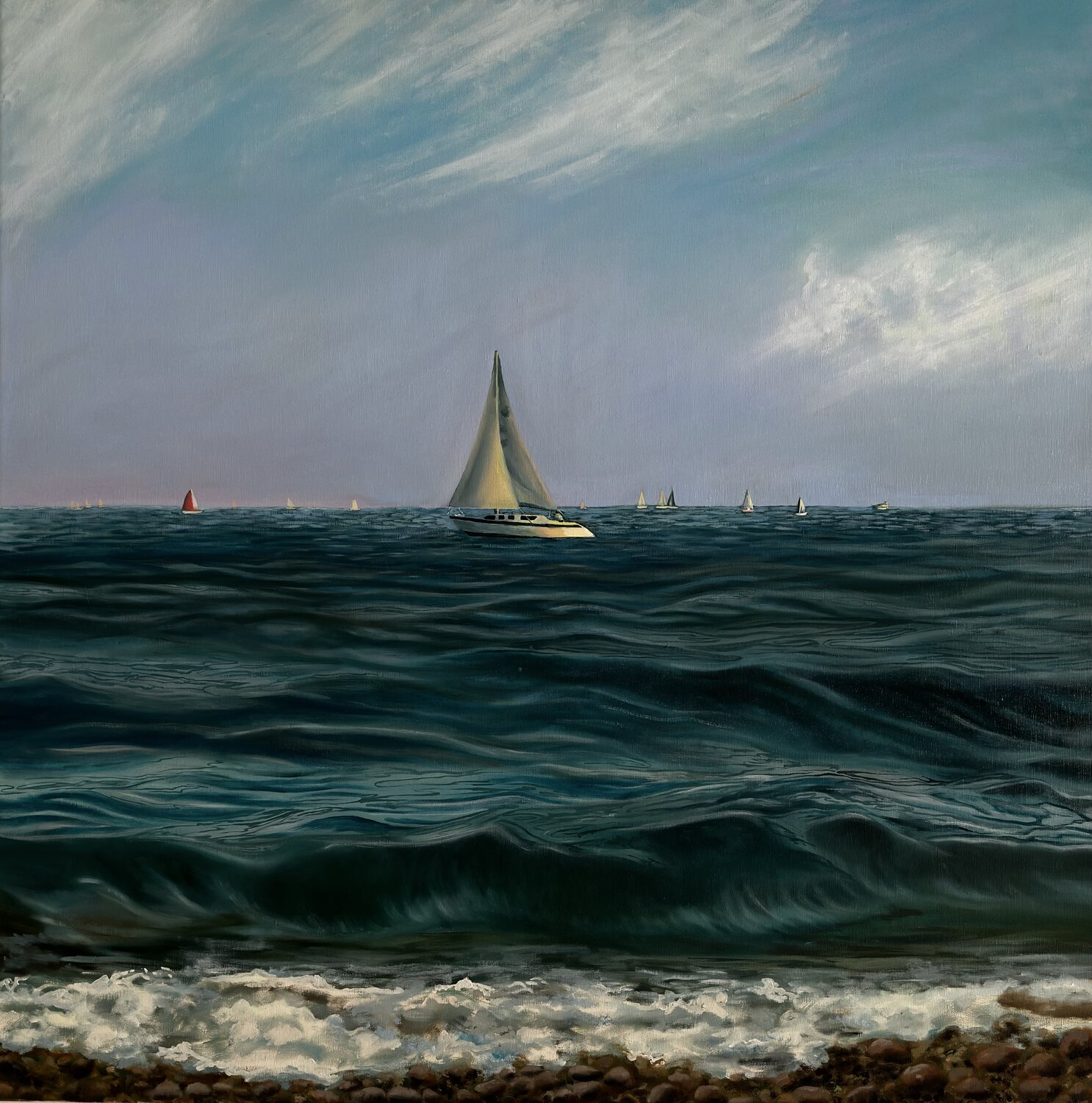 Good day for sailing Aisylu Burangulova Original painting for sale