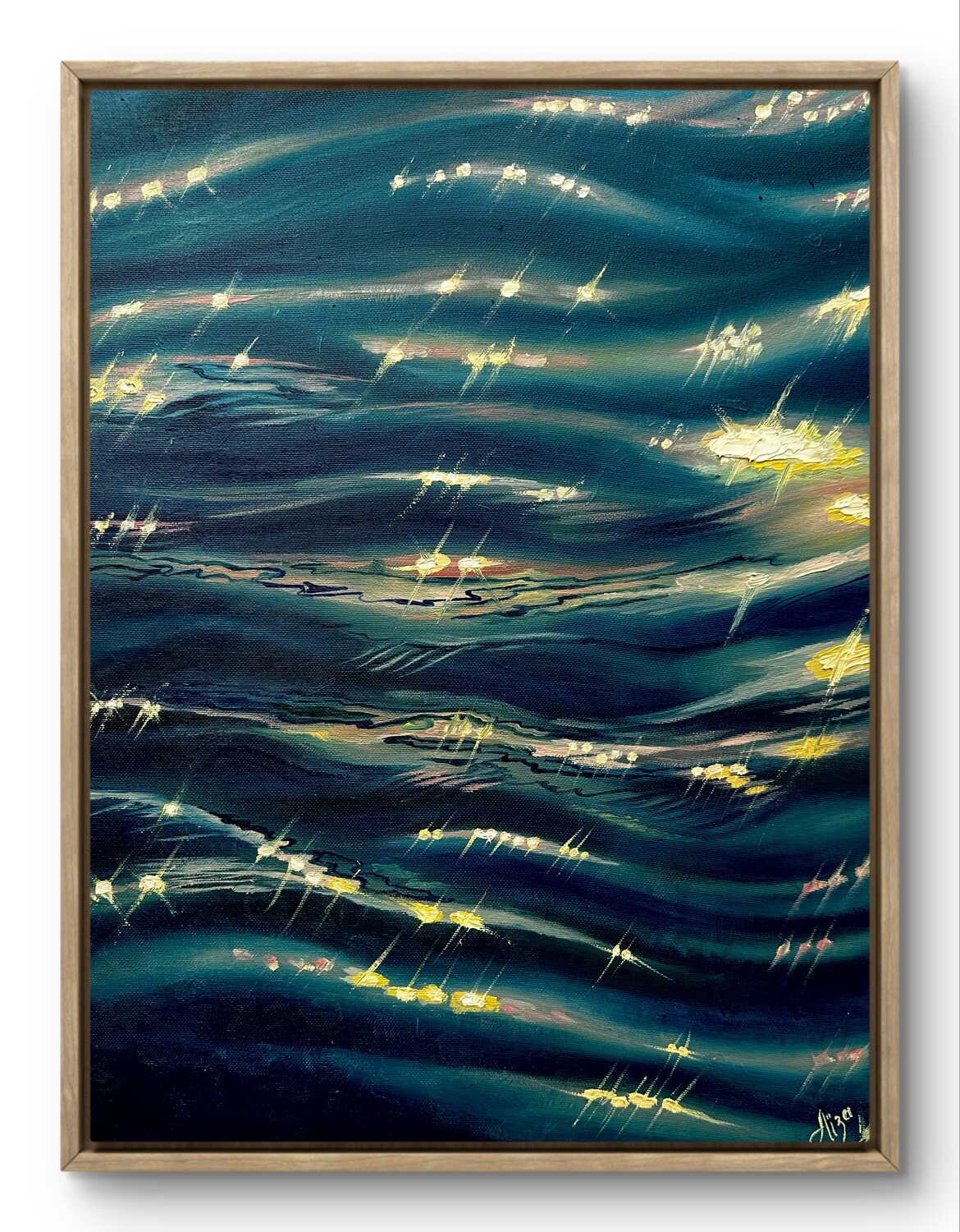 Liquid Gold Aisylu Burangulova Original painting for sale