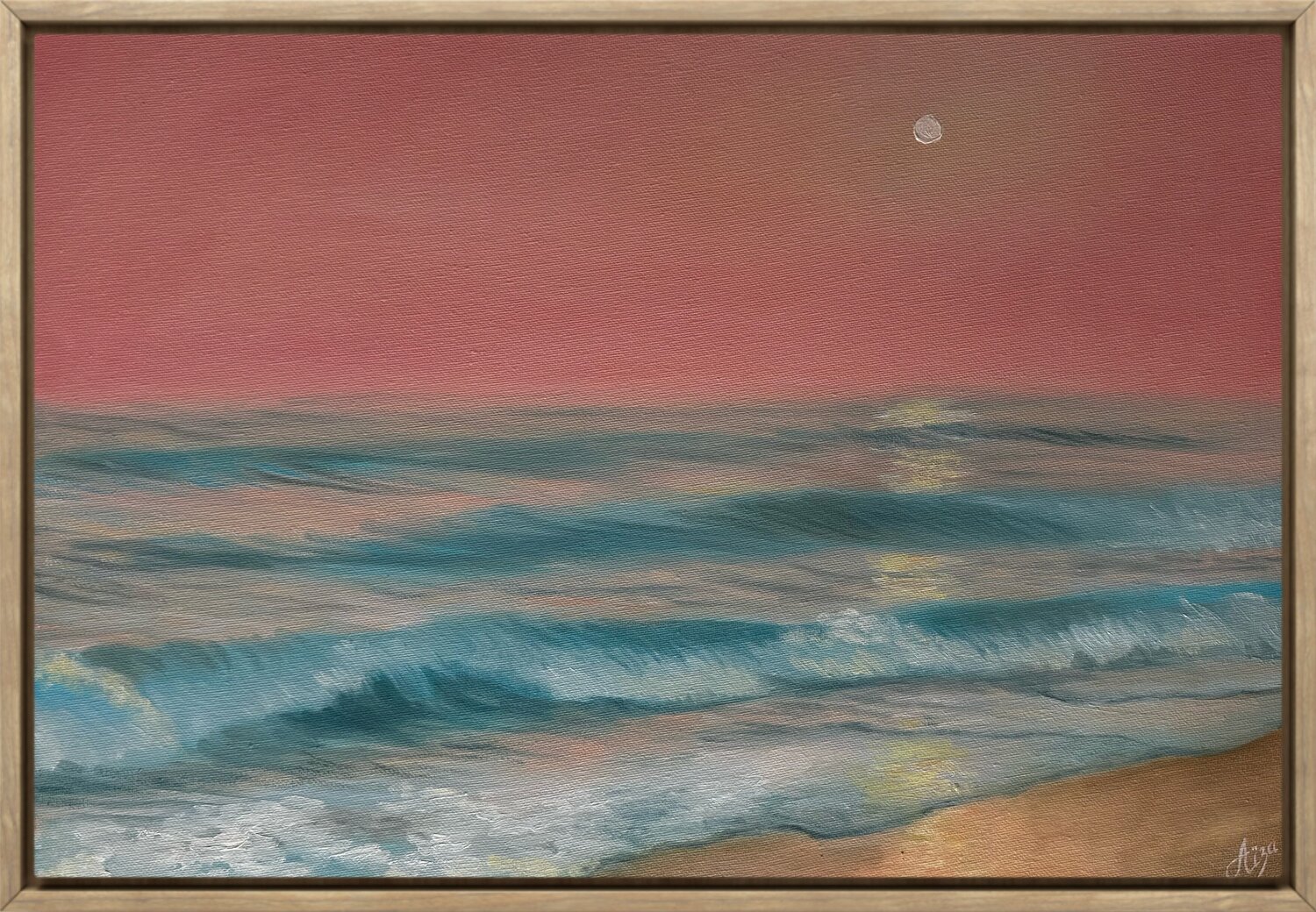 Pink sunset Aisylu Burangulova Original painting for sale