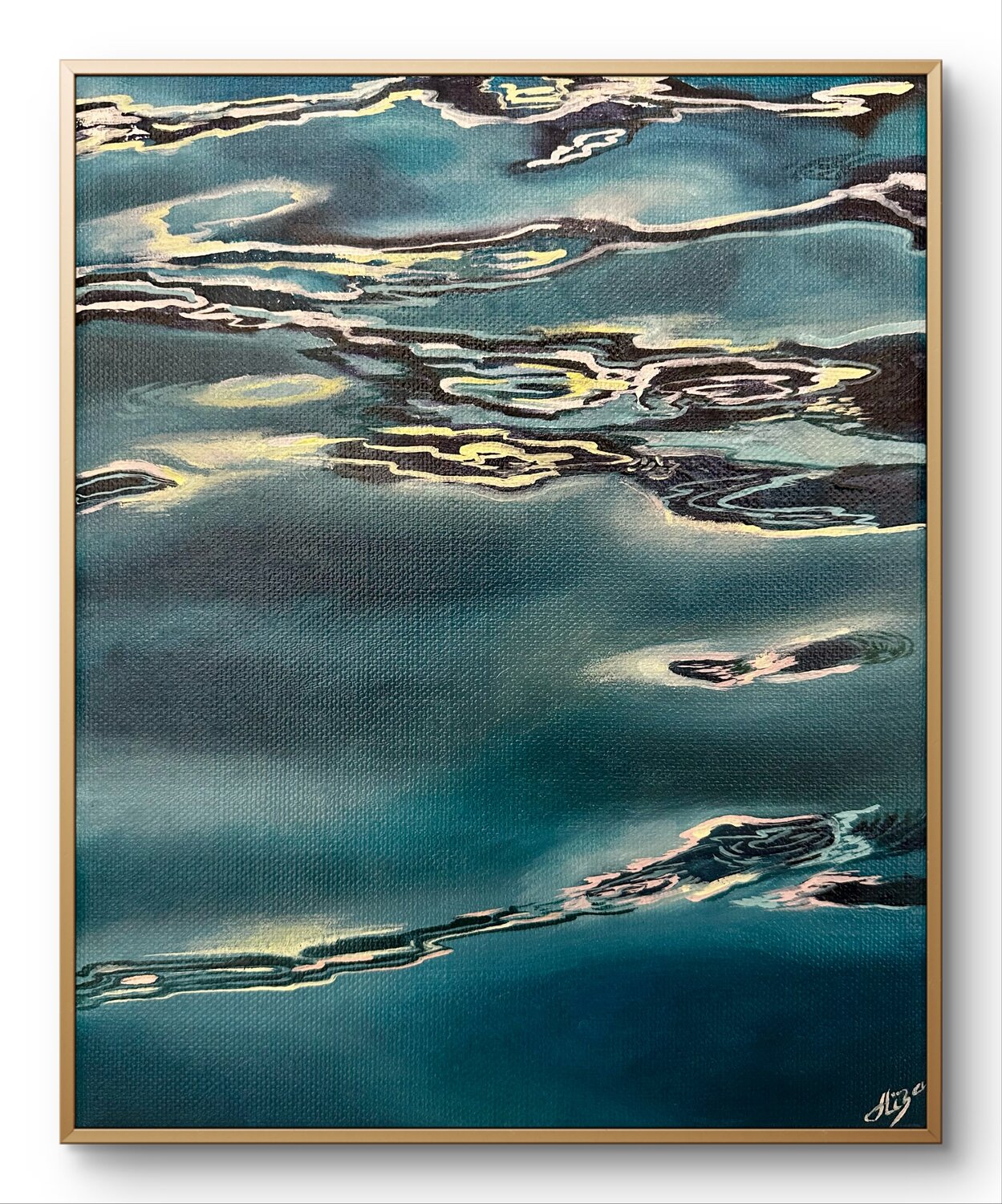 Golden light Aisylu Burangulova Original painting for sale