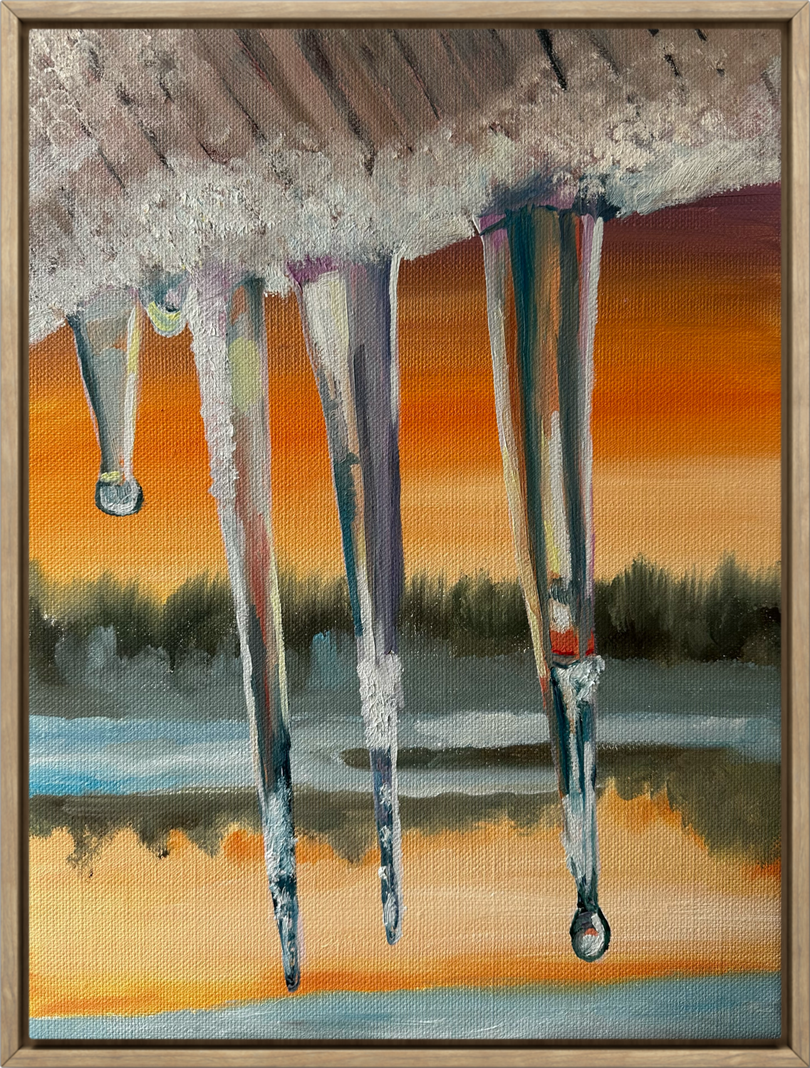 Frozen drops Aisylu Burangulova Original painting for sale