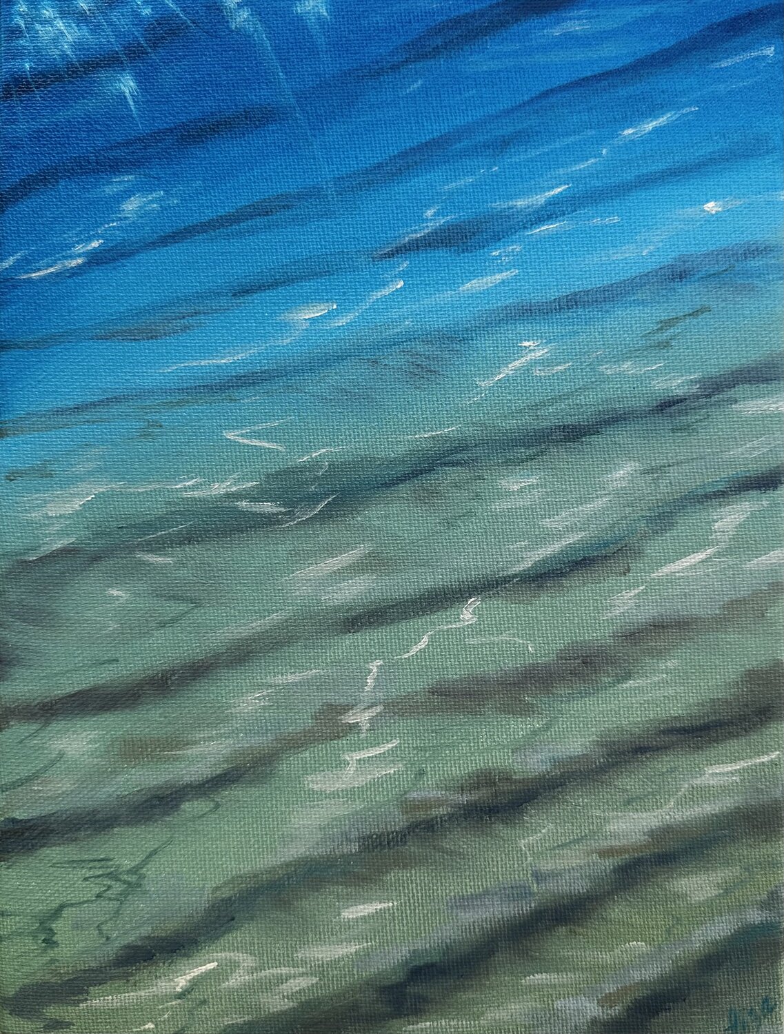 Clear depths Aisylu Burangulova Original painting for sale