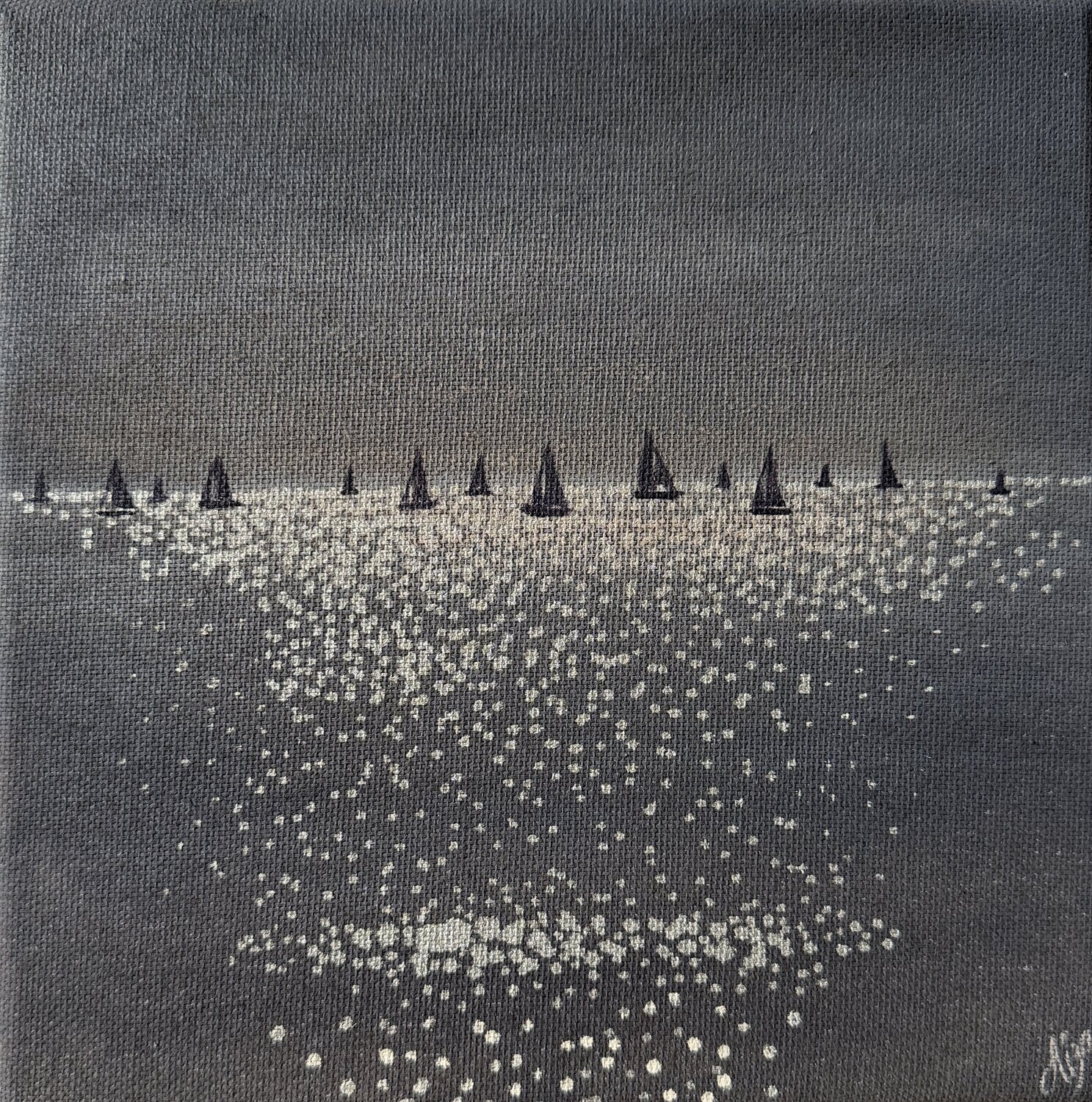 Silent Horizon Aisylu Burangulova Original painting for sale