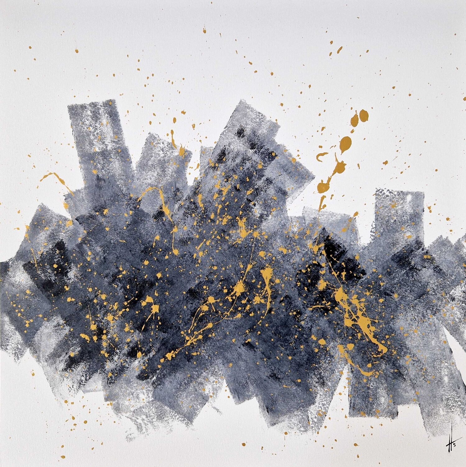 L'OR BLANC Sandrine Hartmann Original painting for sale
