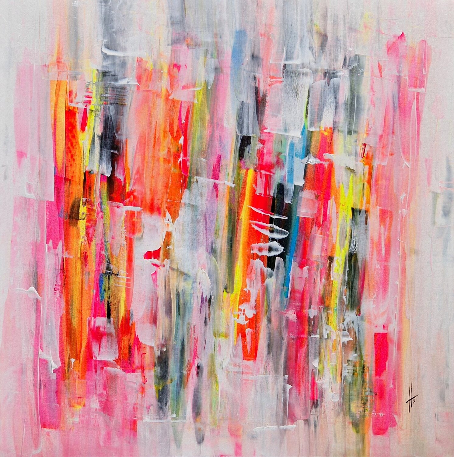 LOVELY Sandrine Hartmann Original painting for sale