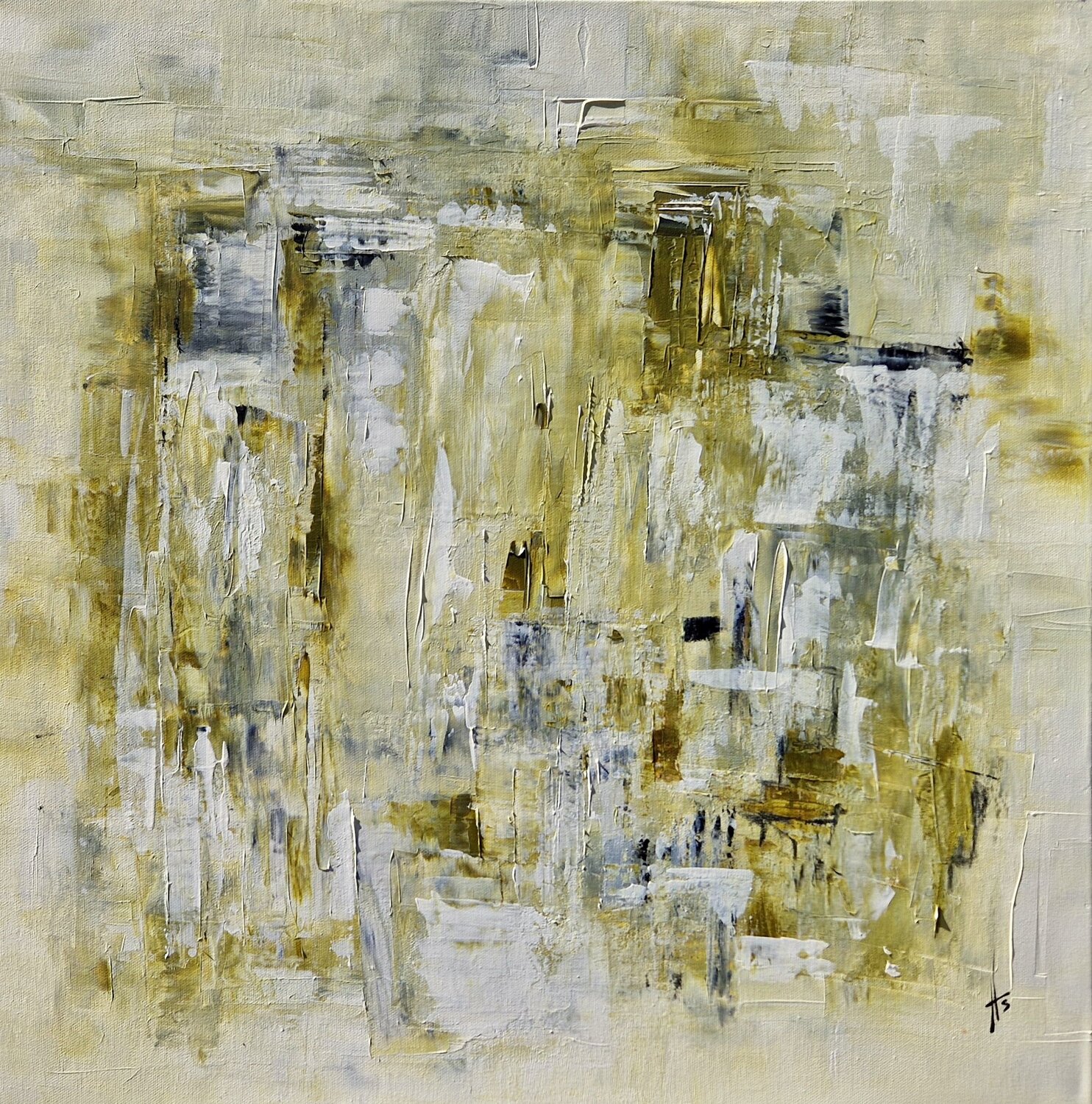 BILLET VERT Sandrine Hartmann Original painting for sale