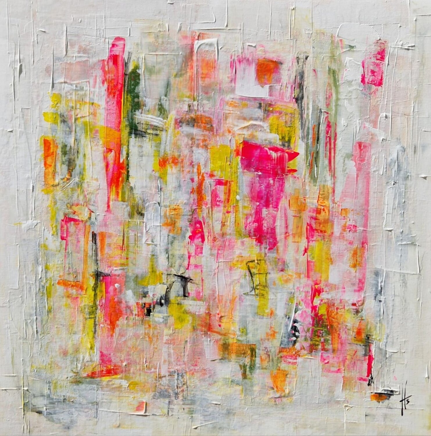 BOUQUET FINAL Sandrine Hartmann Original painting for sale