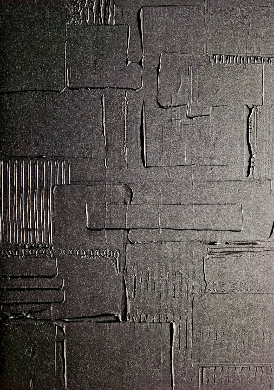 MONOCHROME NOIR B15 Sandrine Hartmann Original painting for sale
